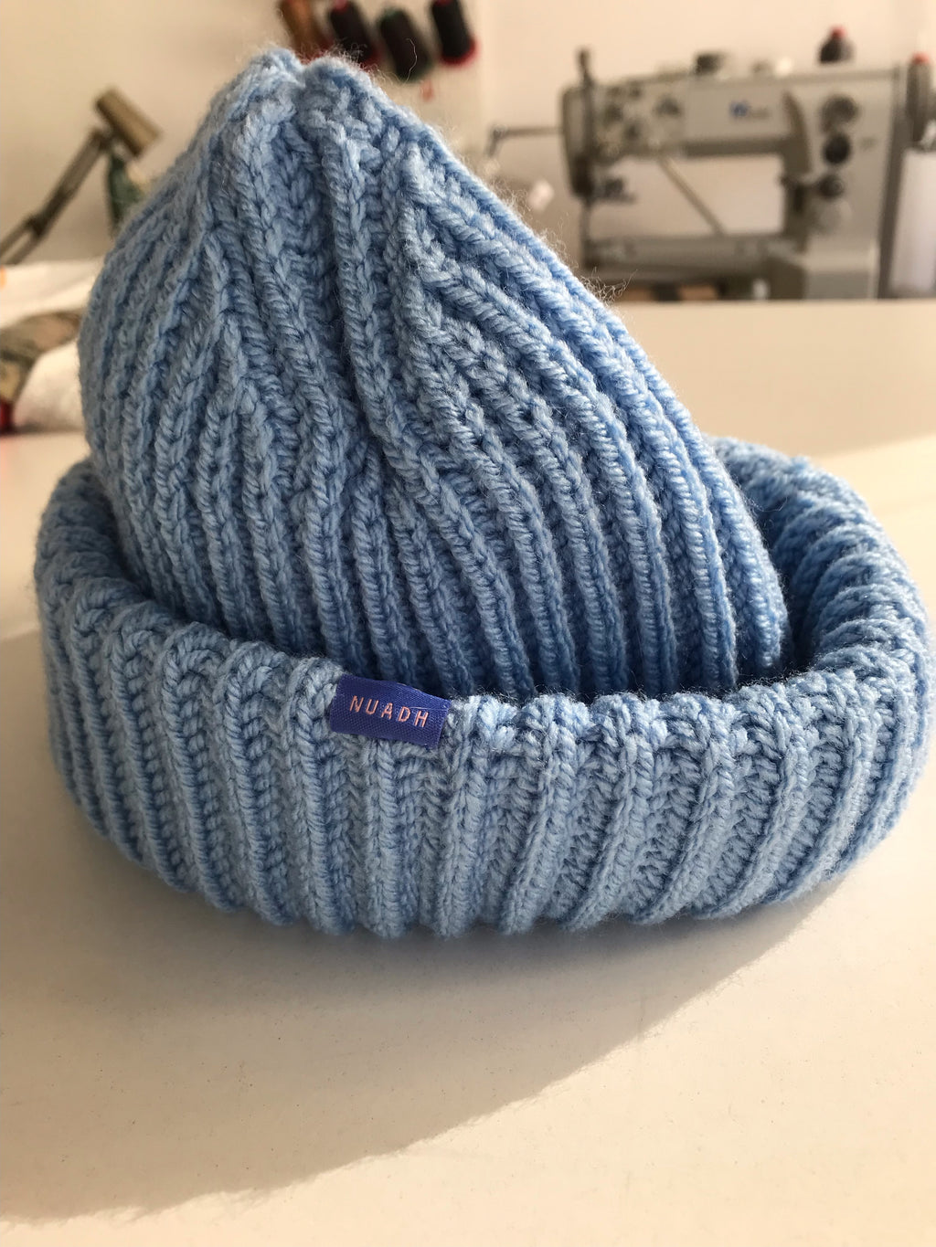 Check Point Upcycled Beanie Skye Blue