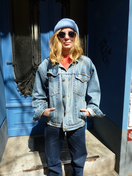 Check Point Upcycled Beanie Skye Blue